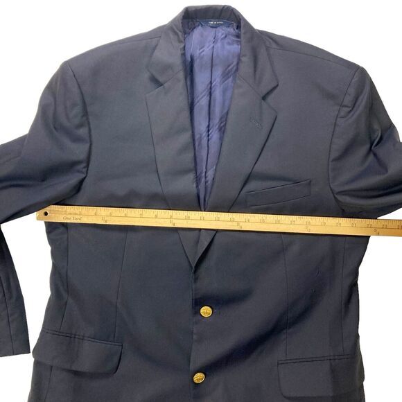 Brooks Brothers Blazer 43R Navy 1818 Madison Wool Classic Career Formal Jacket - Picture 5 of 16